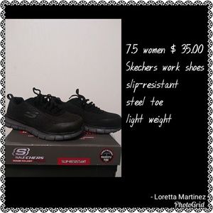 Brand new women Skechers work shoes